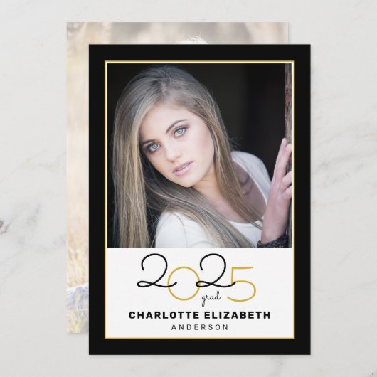 Klasse van 2025 Afstudeerder Script 2 Photo Gradua (Voorkant / Achterkant)