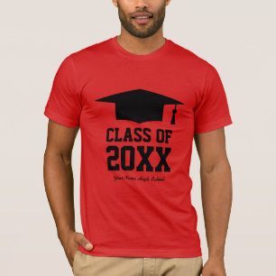 Klasse van 2025 afstudeerfeest t-shirt voor afgest