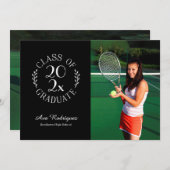 Klasse van 2025 Afstuderen 2 Foto Zwart Afstuderen Aankondiging (Voorkant / Achterkant)