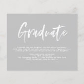 Klasse van 2025 Afstuderen Aankondiging (Achterkant)