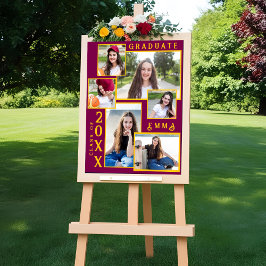 Klasse van 2025 Afstuderen Aankondiging Multi Phot Perfect Poster
