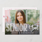 Klasse van 2025 Afstuderen Aankondiging Uitnodigin (Voorkant / Achterkant)