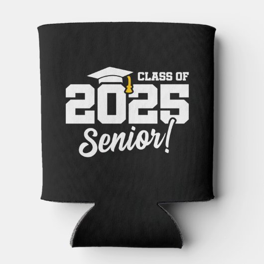 Klasse van 2025 Afstuderen Afstuderen Senior 2025 Blikjeskoeler (Achterkant)