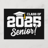 Klasse van 2025 Afstuderen Afstuderen Senior 2025 Briefkaart (Voorkant)