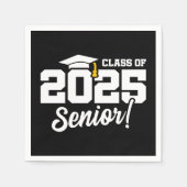 Klasse van 2025 Afstuderen Afstuderen Senior 2025 Servet (Voorkant)