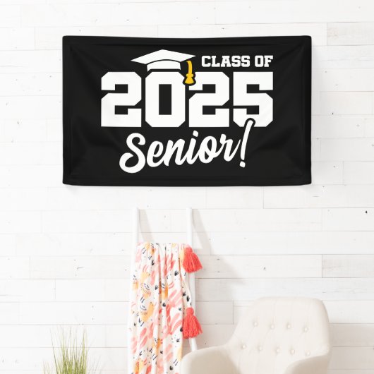 Klasse van 2025 Afstuderen Afstuderen Senior 2025 Spandoek (Insitu)
