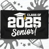 Klasse van 2025 Afstuderen Afstuderen Senior 2025 Spandoek