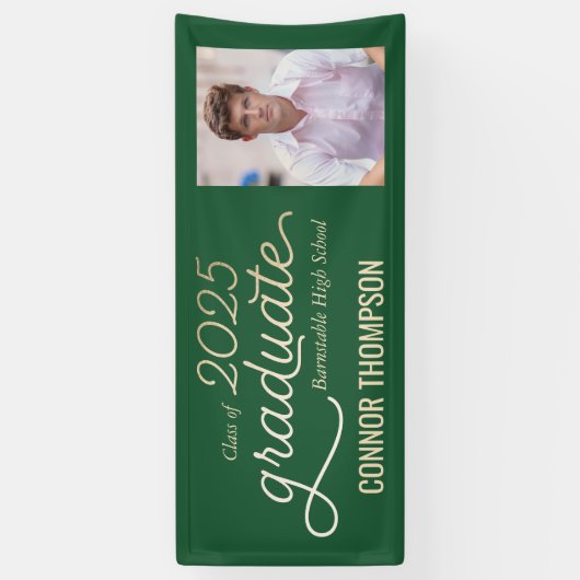 Klasse van 2025 Afstuderen banner met foto (Verticaal)