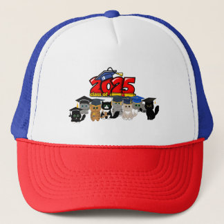 Klasse van 2025 Afstuderen Cat Design Trucker Pet