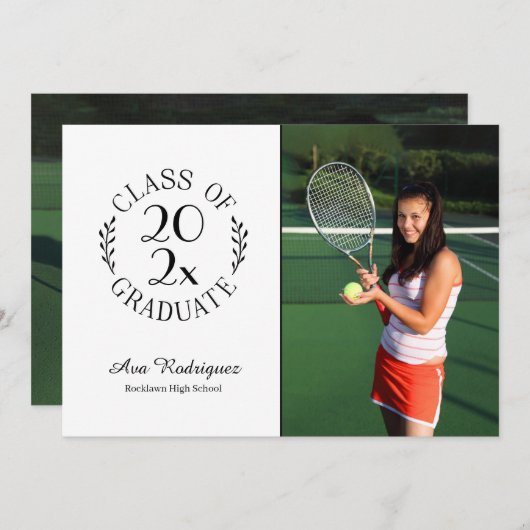 Klasse van 2025 Afstuderen Classic 2 Photo Afstude Aankondiging (Voorkant / Achterkant)