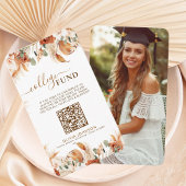 Klasse van 2025 Afstuderen College Fund QR-code Informatiekaartje