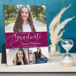 Klasse van 2025 Afstuderen Custom Multi Photo Gift Fotoplaat