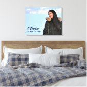 Klasse van 2025 Afstuderen Custom Photo Afstuderen Canvas Afdruk (Insitu (Slaapkamer))