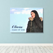 Klasse van 2025 Afstuderen Custom Photo Afstuderen Canvas Afdruk (Insitu (Houten vloer))