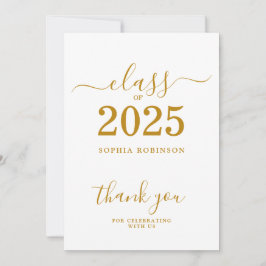 Klasse van 2025 Afstuderen Dank u kaart