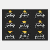 Klasse van 2025 Afstuderen Felicitatie Afstudeerde Inpakpapier Vel (Voorkant 2)