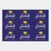 Klasse van 2025 Afstuderen Felicitatie Afstudeerde Inpakpapier Vel (Voorkant)