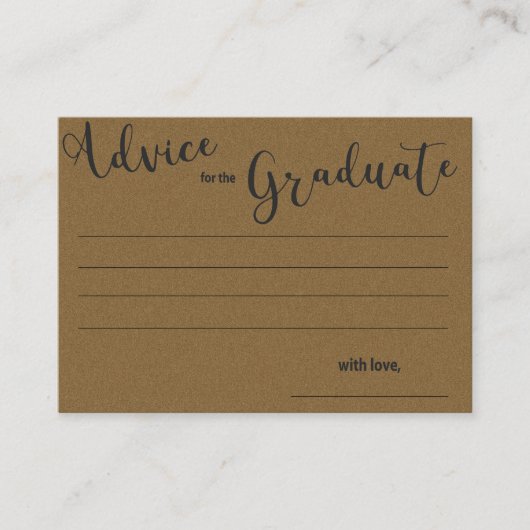 Klasse van 2025 Afstuderen foto Kraft Afstuderen Advieskaart (Voorkant)