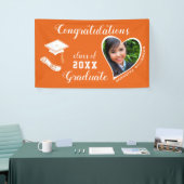 Klasse van 2025 Afstuderen Foto Oranje Afstuderen Spandoek (Beurs)