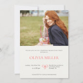 Klasse van 2025 Afstuderen Foto Senior moderne par Kaart (Achterkant)