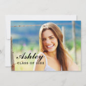 Klasse van 2025 Afstuderen fotoafstudeerfeest Kaart (Voorkant)