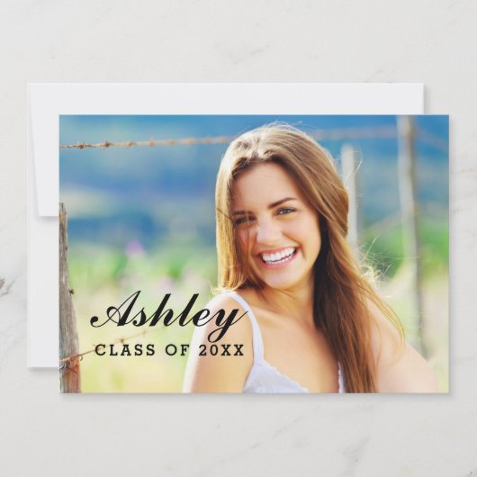 Klasse van 2025 Afstuderen fotoafstudeerfeest Kaart (Voorkant)