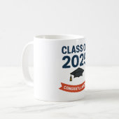 Klasse van 2025 Afstuderen Gefeliciteerd Gift Koffiemok (Voorkant links)