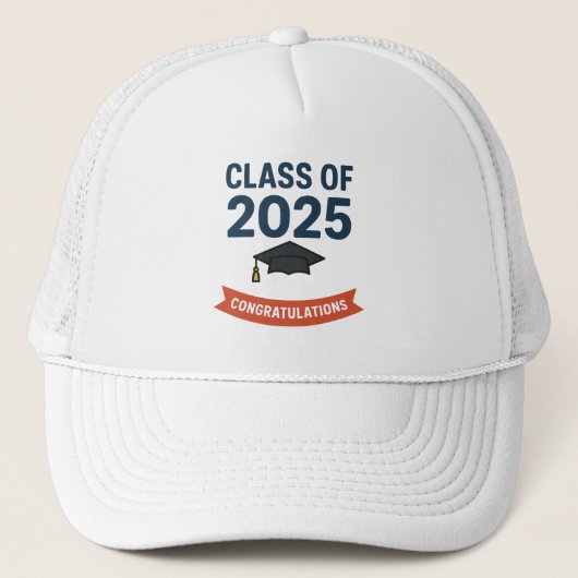 Klasse van 2025 Afstuderen Gefeliciteerd Gift Trucker Pet (Voorkant)