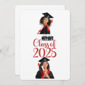 Klasse van 2025 Afstuderen gepersonaliseerd Kaart (Voorkant / Achterkant)