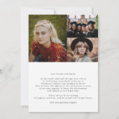 KLASSE VAN 2025 AFSTUDEREN gouden script afstudere Aankondiging (Achterkant)