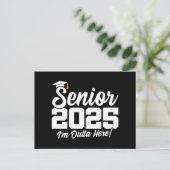 Klasse van 2025 Afstuderen High School Senior 2025 Briefkaart (Staand voorkant)