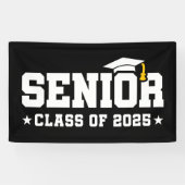 Klasse van 2025 Afstuderen High School Senior 2025 Spandoek (Horizontaal)