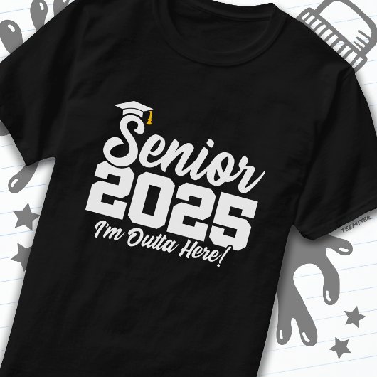 Klasse van 2025 Afstuderen High School Senior 2025 T-shirt
