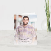 Klasse van 2025 Afstuderen Moderne foto Bedankkaart (Voorkant)