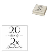 Klasse van 2025 Afstuderen moderne typografie Rubberstempel (Gestempeld)