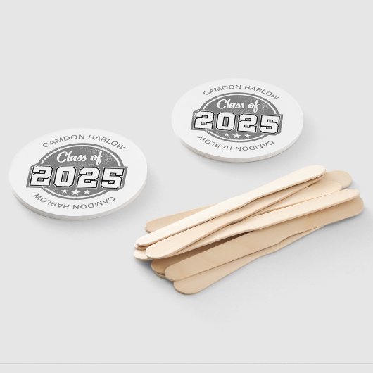 Klasse van 2025  Afstuderen Naam Handwaaier (Niet-gemonteerd)