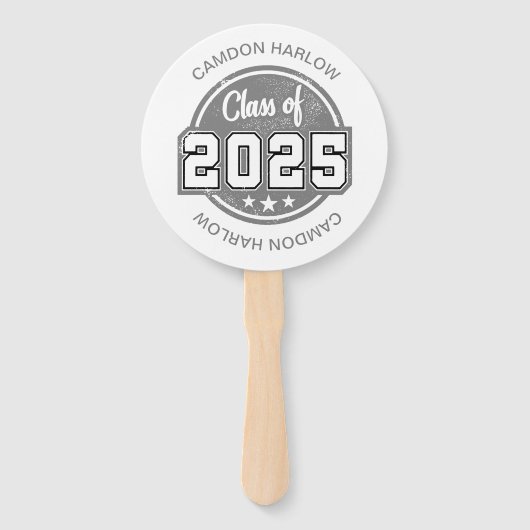 Klasse van 2025  Afstuderen Naam Handwaaier (Voorkant)