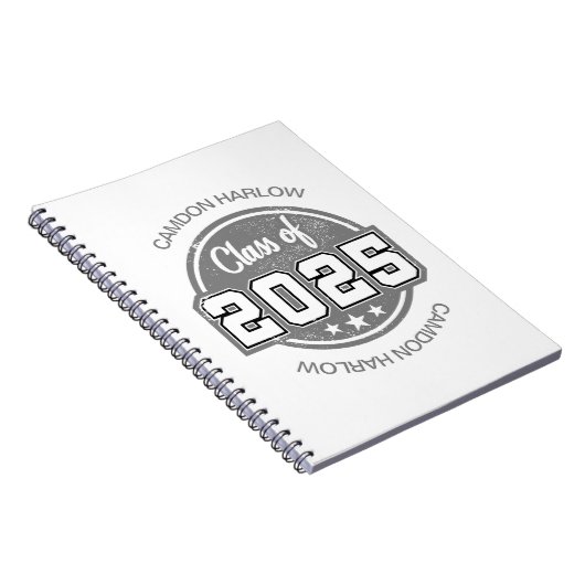 Klasse van 2025 Afstuderen Naam Notitieboek (Rechterzijde)