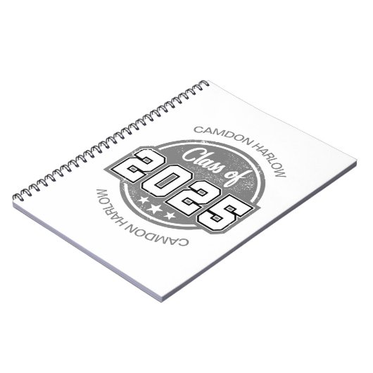 Klasse van 2025 Afstuderen Naam Notitieboek (Linkerzijde)