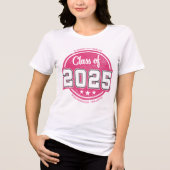 Klasse van 2025  Afstuderen Naam Tri-Blend Shirt (Voorkant)