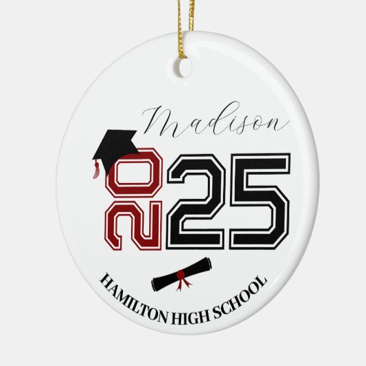 Klasse van 2025 Afstuderen Ornament (Links)