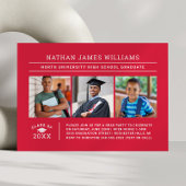 Klasse van 2025 Afstuderen Red 3 Photo Afstuderen Kaart