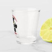 Klasse van 2025 Afstuderen rood gepersonaliseerd A Shot Glas (Rechts)