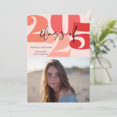 Klasse van 2025 Afstuderen Senior Aankondiging (Staand voorkant)