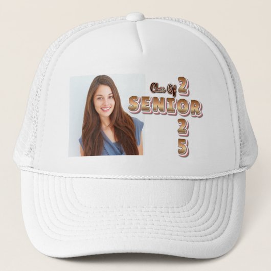 Klasse van 2025 Afstuderen Senior Afstuderen Foto Trucker Pet (Voorkant)