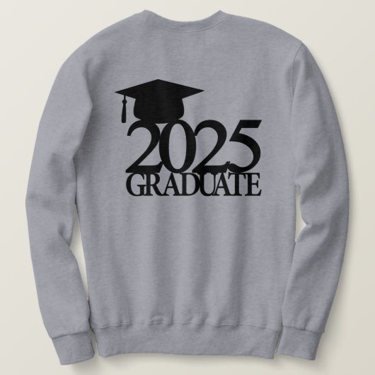 Klasse van 2025 Afstuderen sweatshirt (Design achterkant)