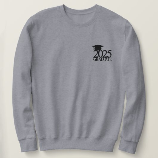 Klasse van 2025 Afstuderen sweatshirt (Design voorkant)