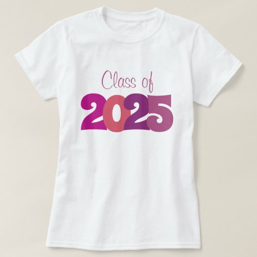 Klasse van 2025 Afstuderen T-shirt (Design voorkant)