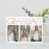 Klasse van 2025 Afstuderen terracotta afstuderen f Kaart (Staand voorkant)