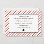 Klasse van 2025 Afstuderen terracotta afstuderen f Kaart (Achterkant)